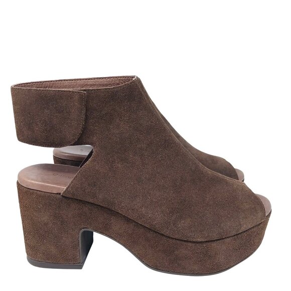 Chocolat Blu GABBY Brown Suede Platforms Size 6 - Picture 2 of 13